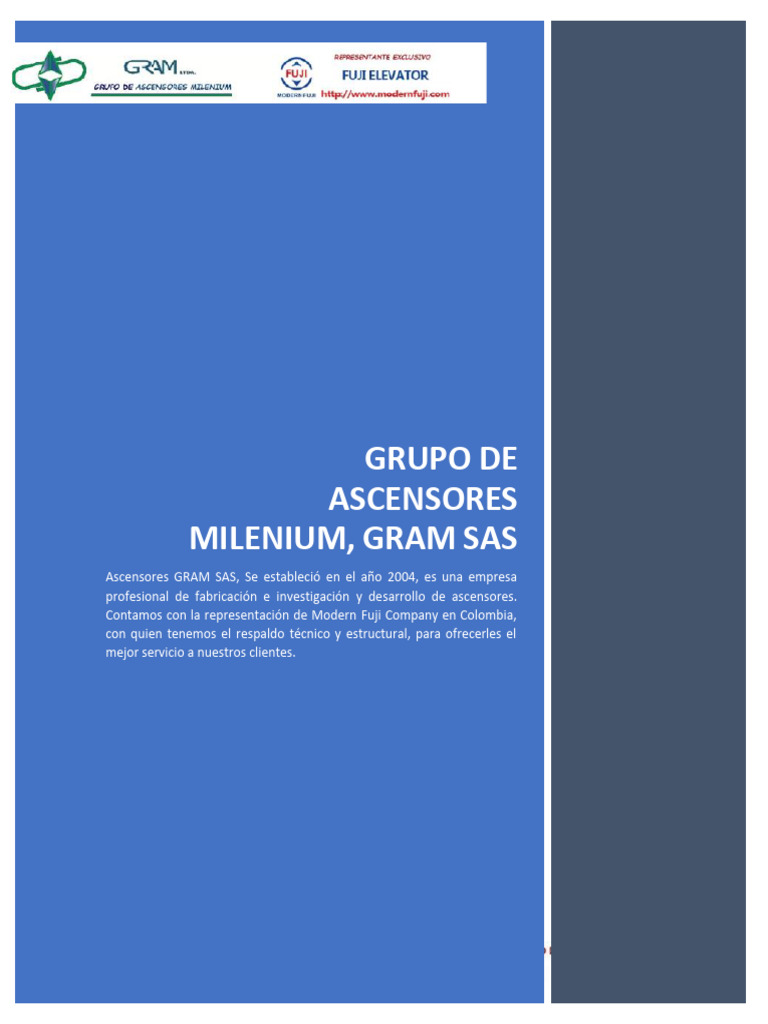 Ascensores GRAM: Elevators & Controllers | PDF | Electromagnetic ...