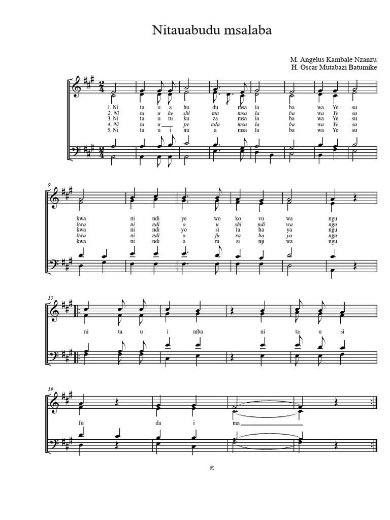 Nitauabudu Msalaba | PDF