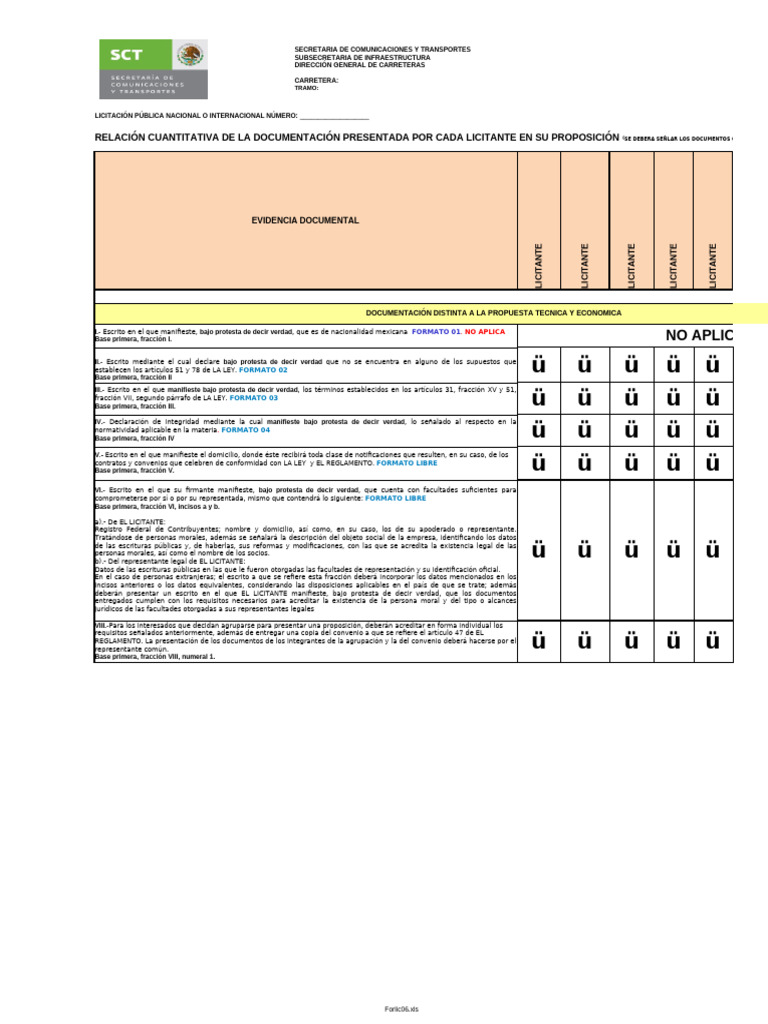 Formato RCDP 08 Nov 10 Convocante | PDF