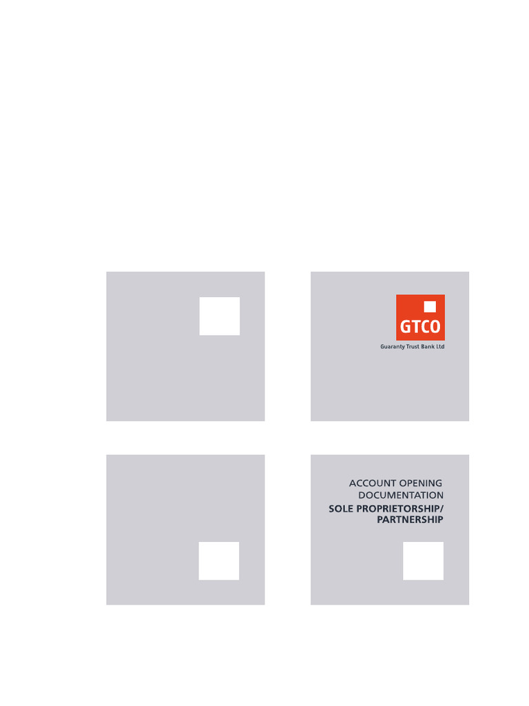 Account Opening Documentation Sole Proprietorship Partnership Form ...