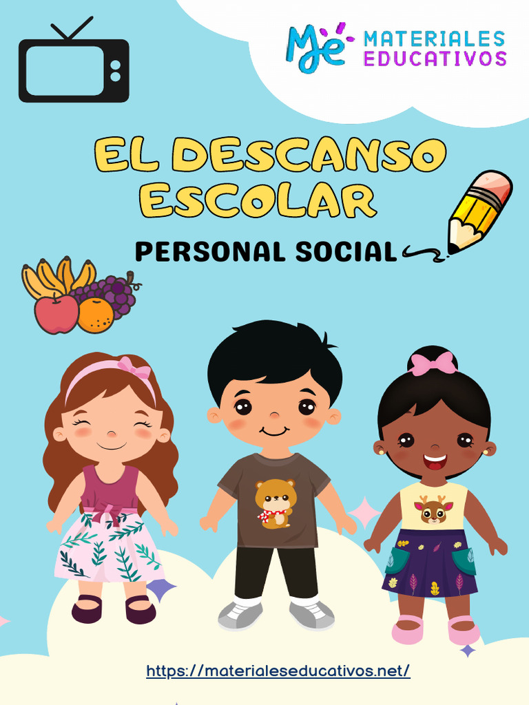 Fichas de Trabajo Descanso Escolar Personal Social | PDF | Dormir