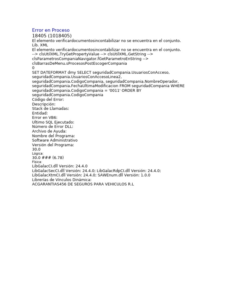 Error en Proceso de Verificación XML | PDF