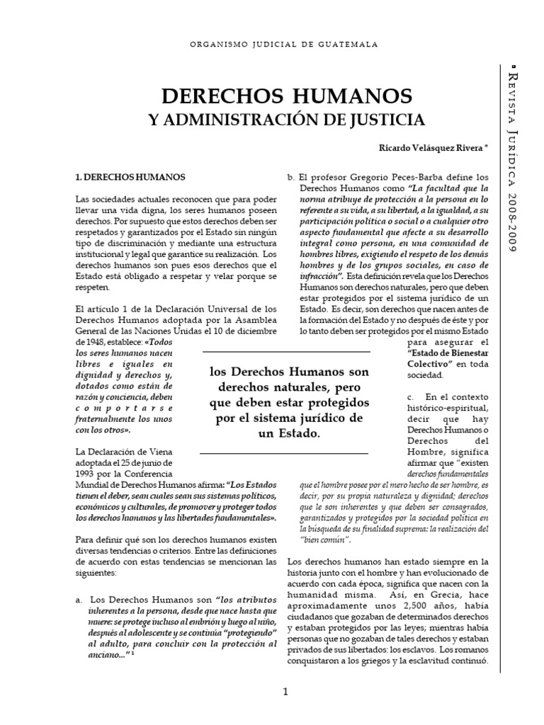 Derechos Humanos y Justicia en Guatemala | PDF | Derechos humanos ...