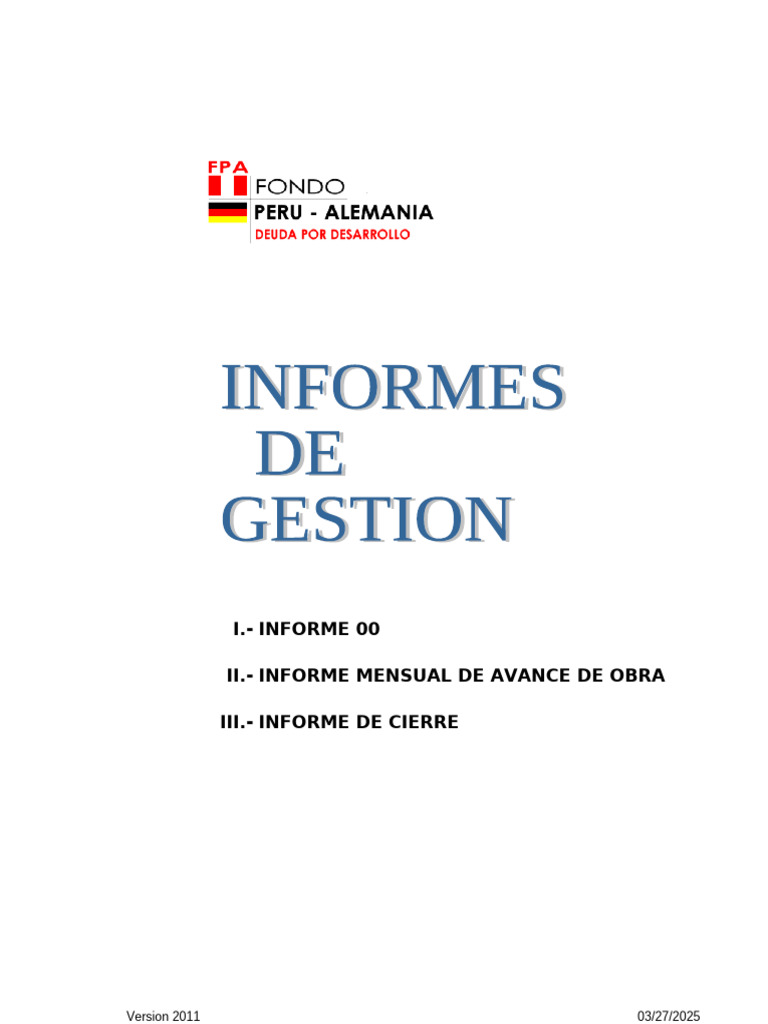 Informe Mensual de Avance de Obra 2025 | PDF | Presupuesto