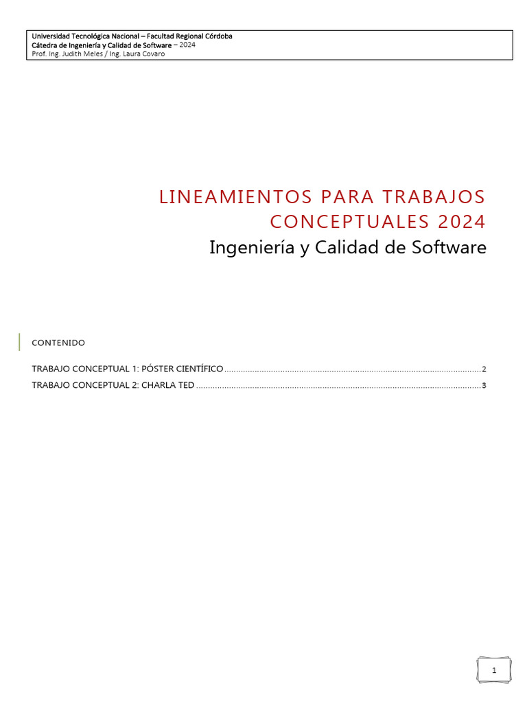 ISW - Lineamientos para Trabajos de Investigación 2024 2C | PDF | Software