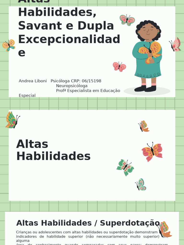 Altas Habilidades e Dupla Excepcionalidade | PDF | Inteligência | Autismo