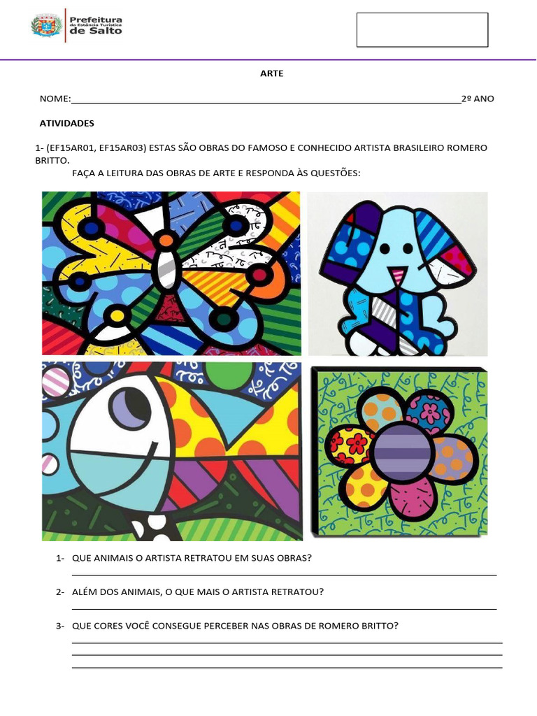 Atividades de Arte para o 2º Ano | PDF