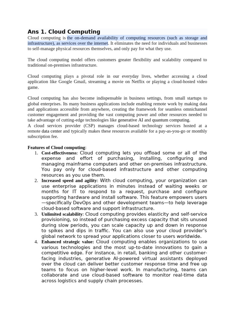 Understanding Cloud Computing and Migration | PDF | Cloud Computing ...