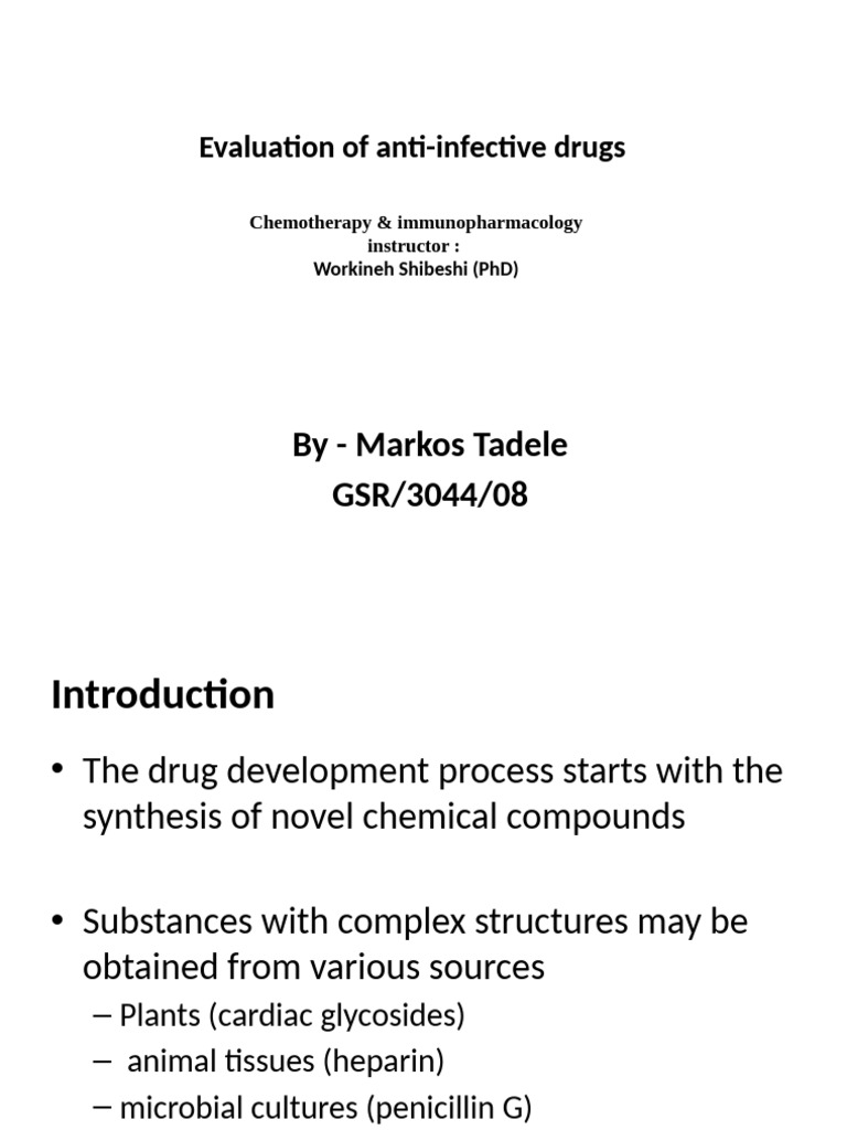 In Vitro Testing of Anti-Infectives | PDF | Phases Of Clinical Research ...