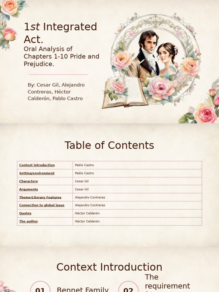 Pride and Prejudice Analysis | PDF | Pride And Prejudice | Mr. Darcy