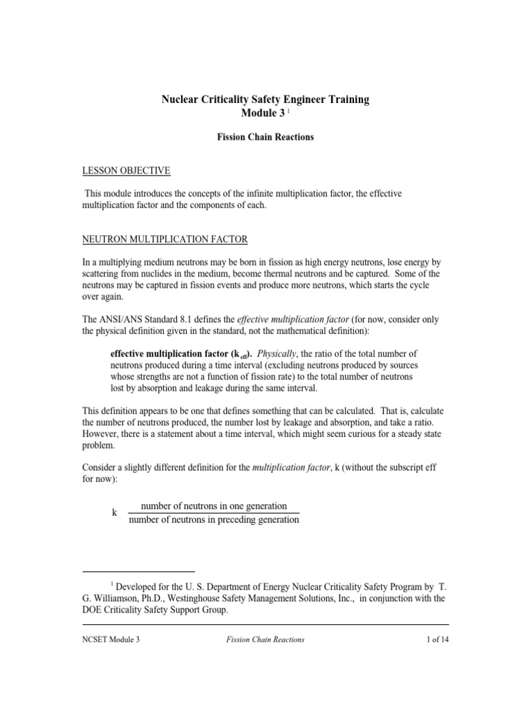 Fission Chain Reactions in Nuclear Safety | PDF | Neutron | Nuclear Fission