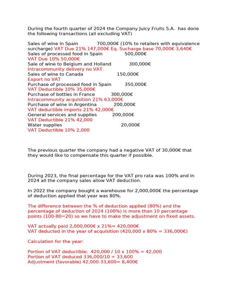 Q4 2024 VAT Transactions Analysis | PDF