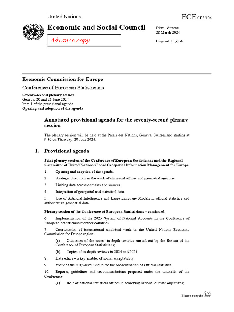 CES Plenary Session Agenda 2024 | PDF