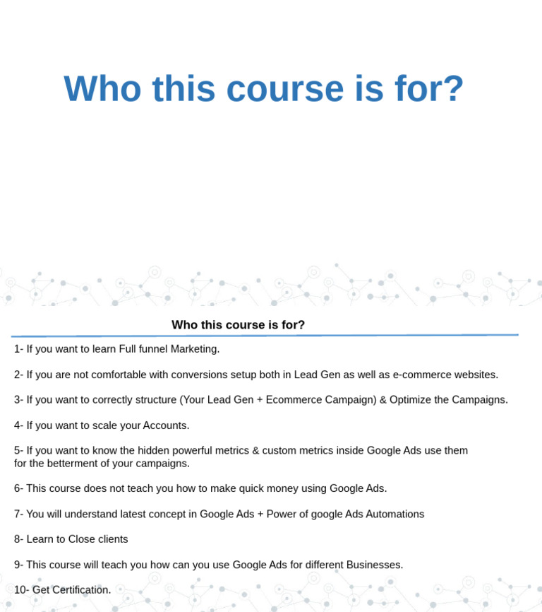 Google Ads Full Funnel Marketing Course | PDF