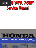 Honda VFR 750 F RC24 86 87 Service Manual PDF | PDF