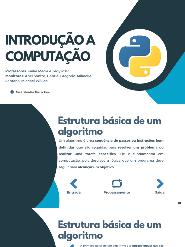 Variáveis e Tipos de Dados em Python | PDF | Python (linguagem de ...