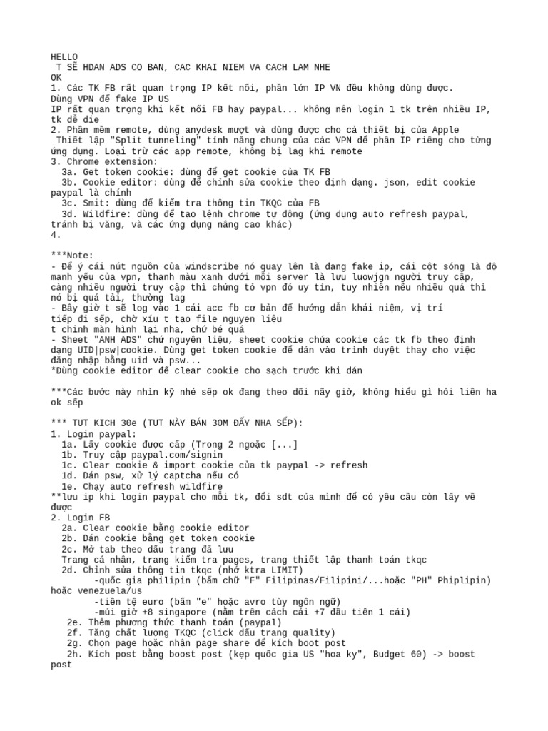 ADS CO BAN - Tut Kich 30e | PDF