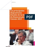 PWC - Ma Note Loi de Finances 2011