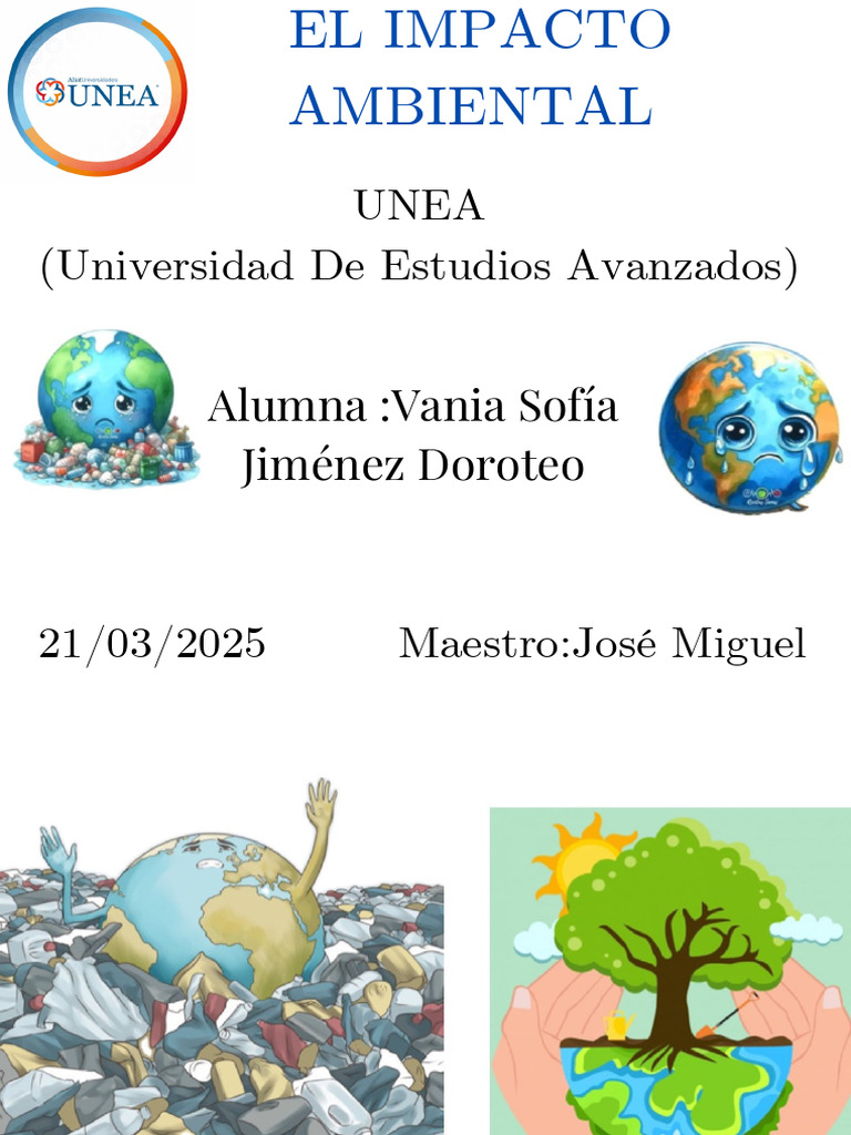 Impacto Ambiental y sus Consecuencias | PDF | Entorno natural ...