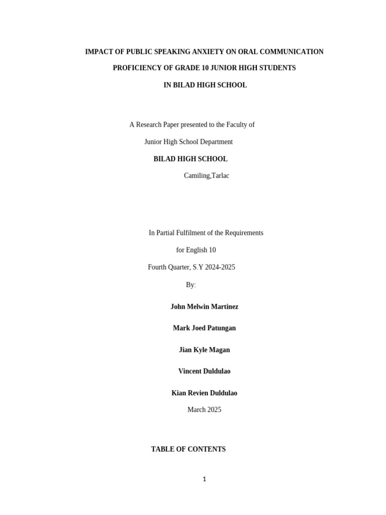 Public Speaking Anxiety Real | PDF | Self Efficacy | Public Speaking