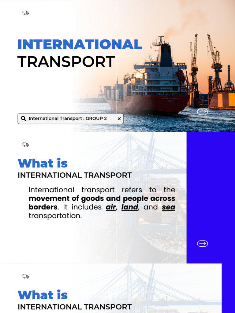 International Transport Overview and Methods | PDF | Transport | Cargo