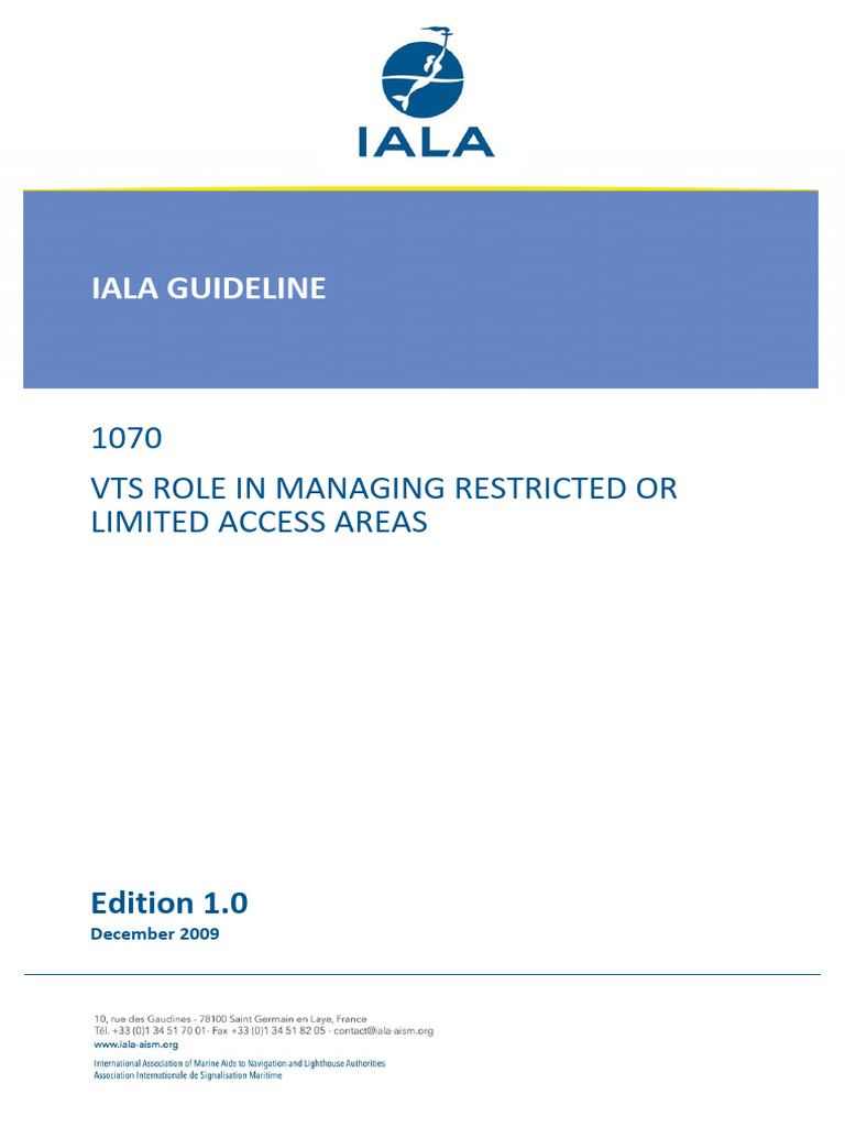 VTS Management of Restricted Areas | PDF | Risk | Navigation