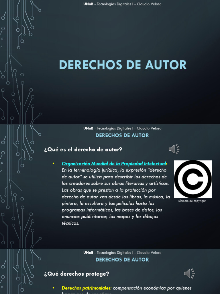Veloso C., Derechos de Autor | PDF | Creative Commons | Derechos de autor
