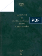 Manifesto sociedade brasileira contra a Escravidão