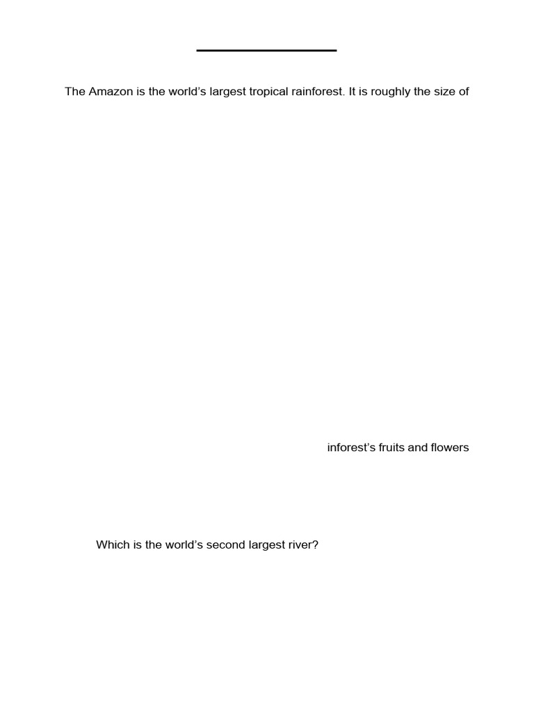 Reading Passage Test | PDF