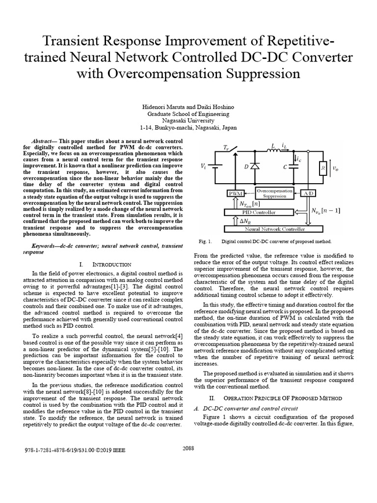 Neural Network Control for DC-DC Converters | PDF | Nonlinear System ...