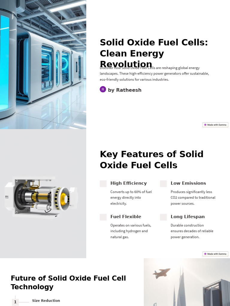 Solid Oxide Fuel Cells Clean Energy Revolution Pdf