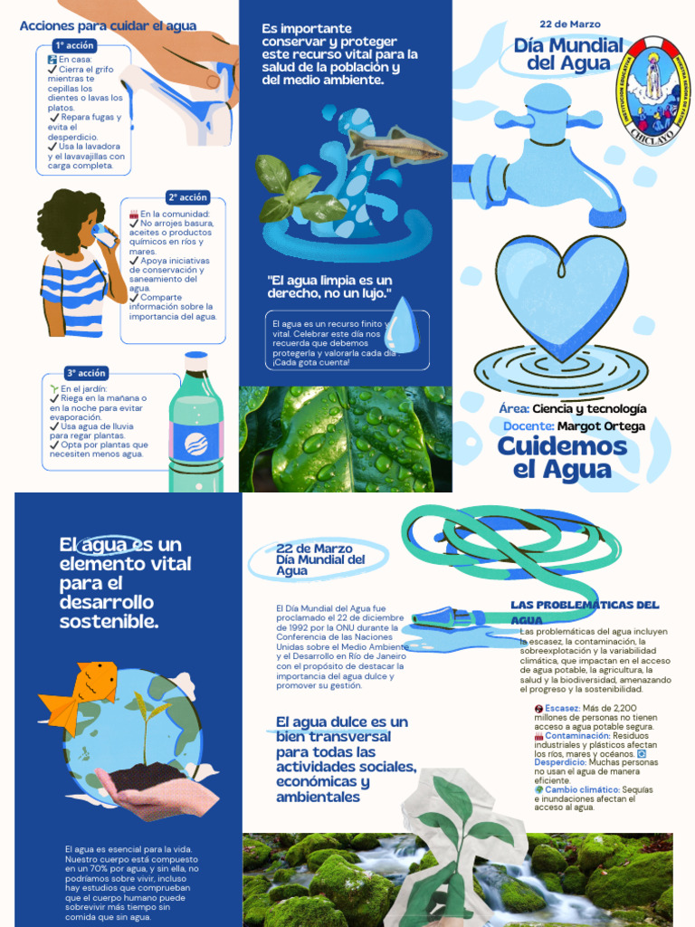 Acciones para Cuidar el Agua Infantil | PDF | Agua | Sustentabilidad