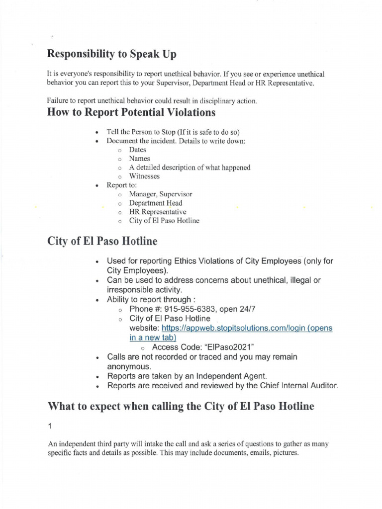 Ethics Training | PDF