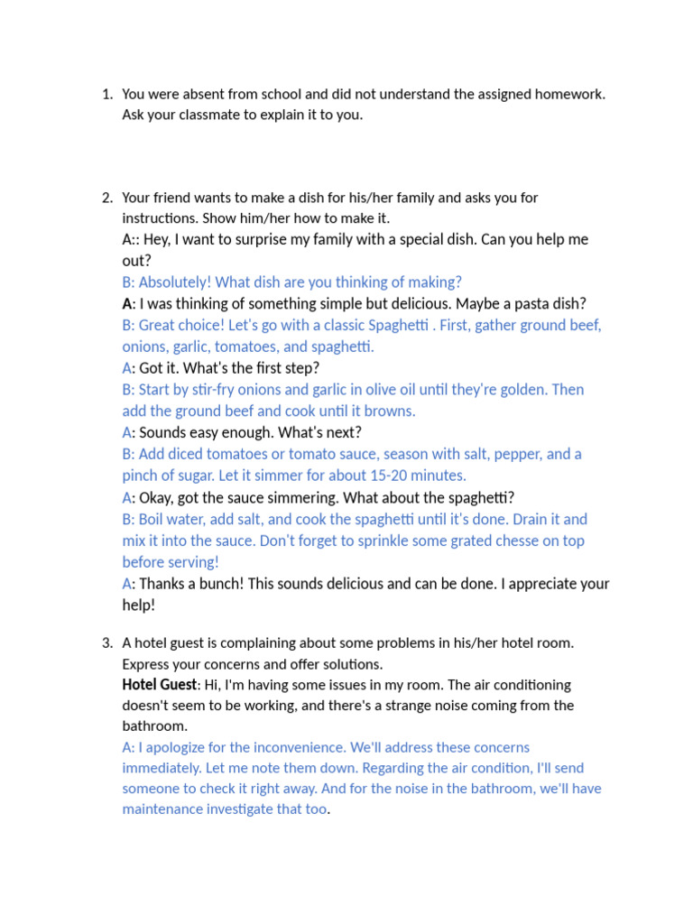 Speaking Test | PDF