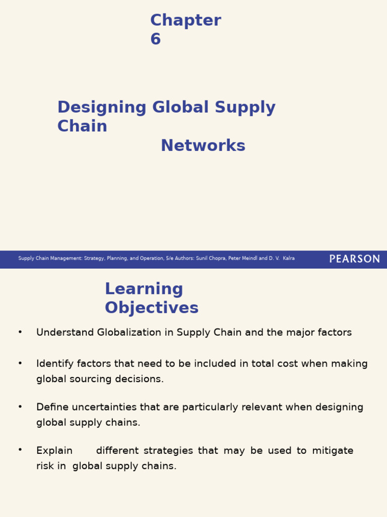 Designing Global Supply Chain Networks | PDF | Supply Chain Management ...