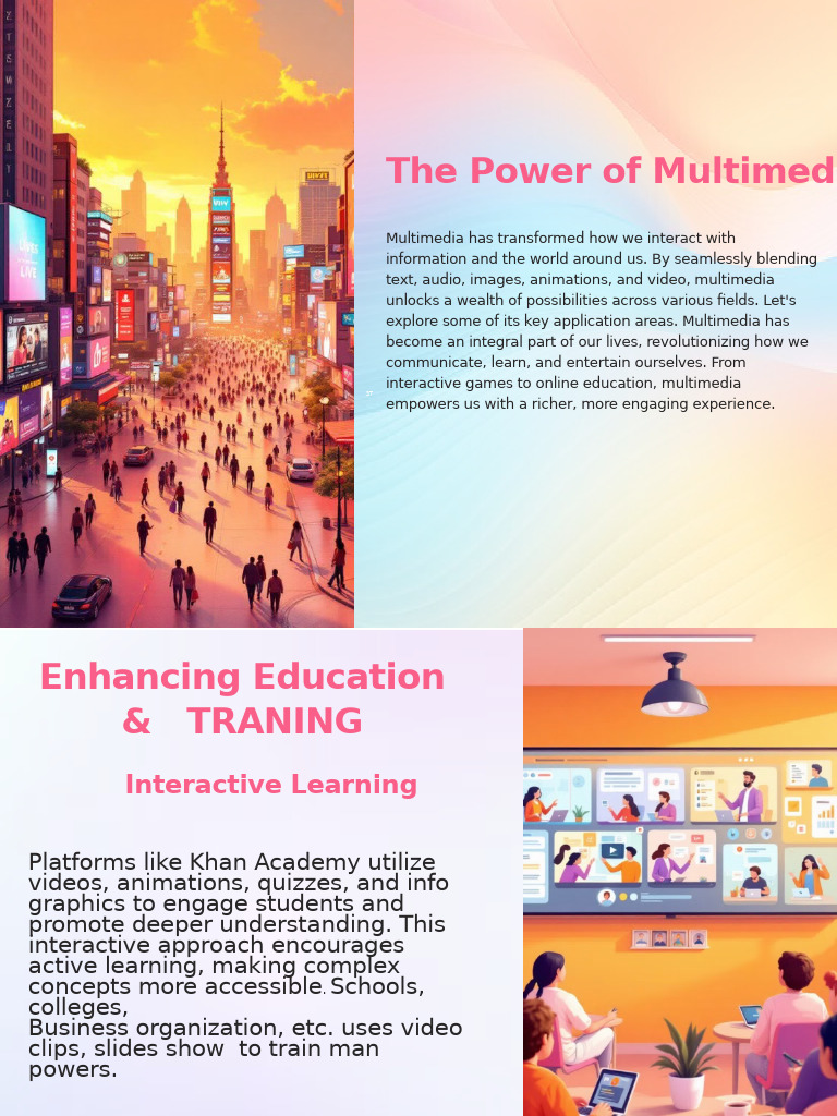 The Impact of Multimedia in Various Fields | PDF | Multimedia | Cyberspace