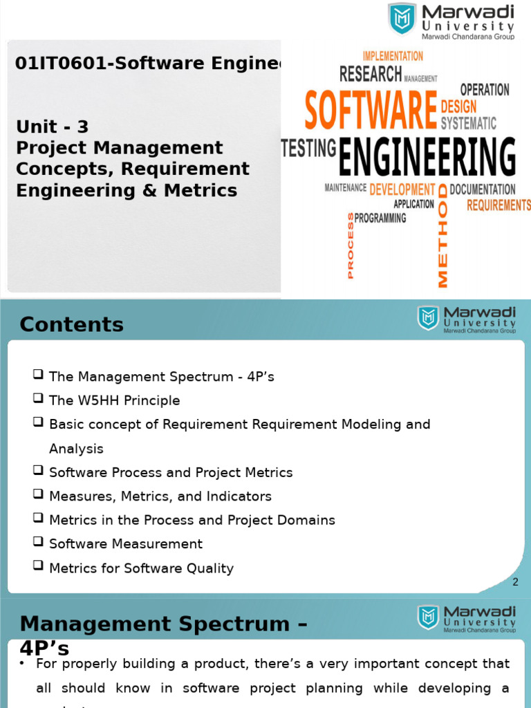 Project Management Concepts & Metrics | PDF | Software Quality ...