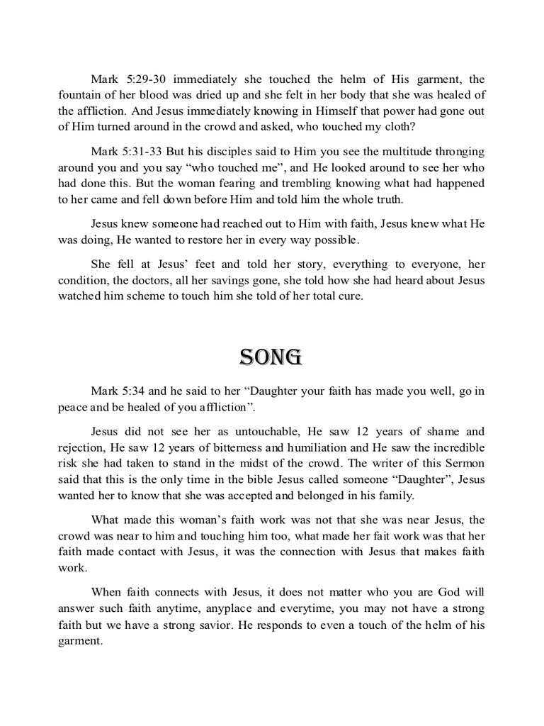 Healing Through Faith in Jesus | PDF
