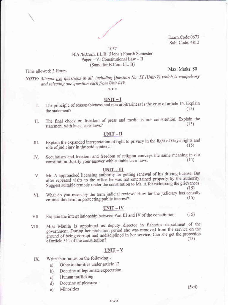 Constitutional Law II Exam Guide | PDF | Constitutional Law | Justice