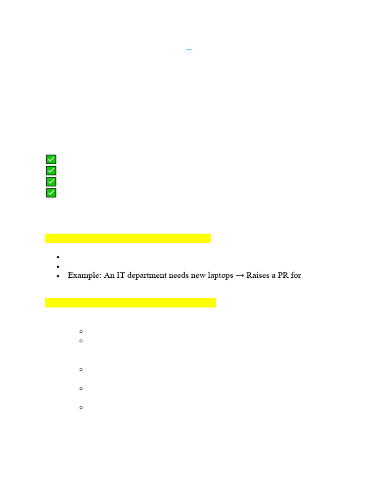 Purchase Requisition Process in SAP | PDF | Information Technology ...