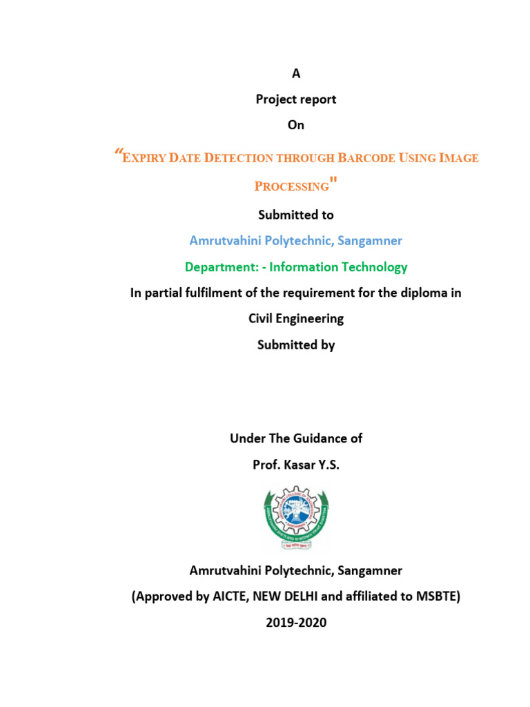 CPP Final Report | PDF | Barcode | Code