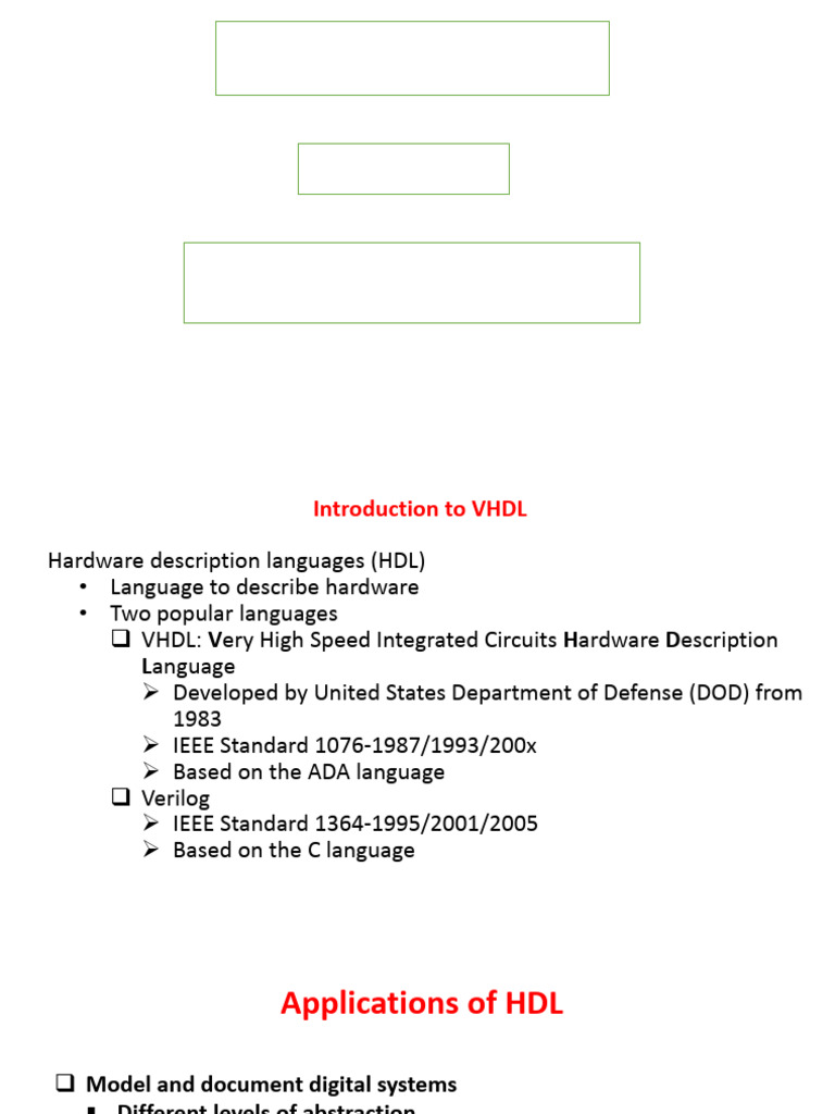 VHDL Variables and Conditional Logic | PDF | Vhdl | Hardware ...