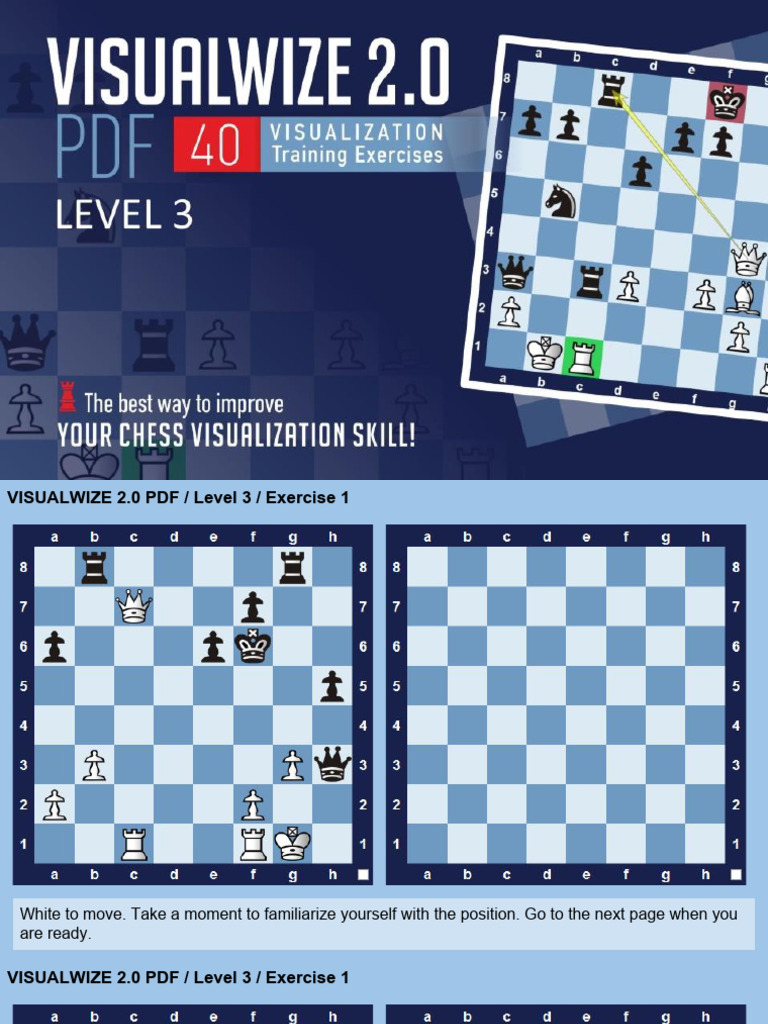 Chess Visualization Exercises PDF | PDF | Chess | Chess Theory