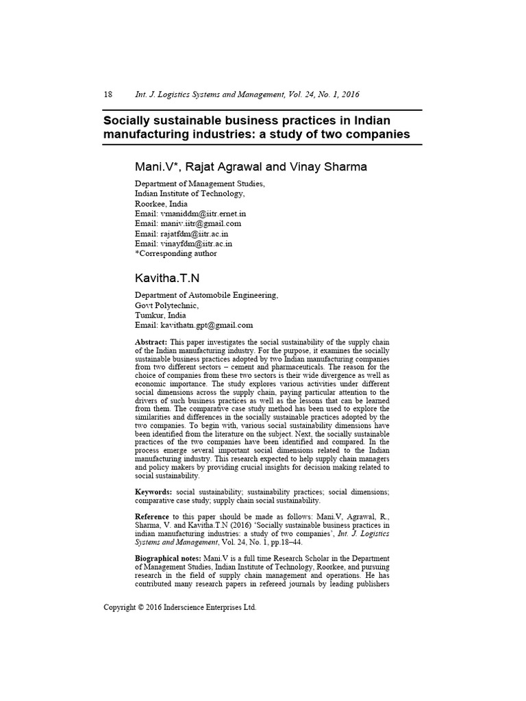 Socially Sustainable Business Practices | PDF | Sustainability | Supply ...
