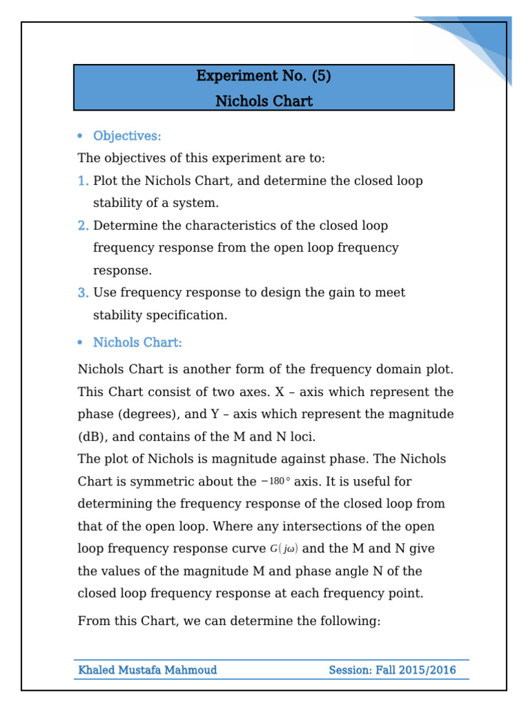 Nichols Chart for Control System Stability | PDF | Telecommunications ...