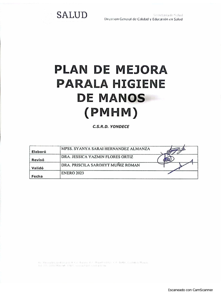 Mejora de Higiene de Manos en Salud | PDF | Lavado de manos | Higiene