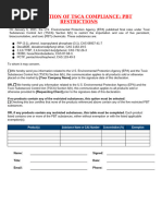 TSCA PFAS Declaration Template | PDF | Chemical Substances ...