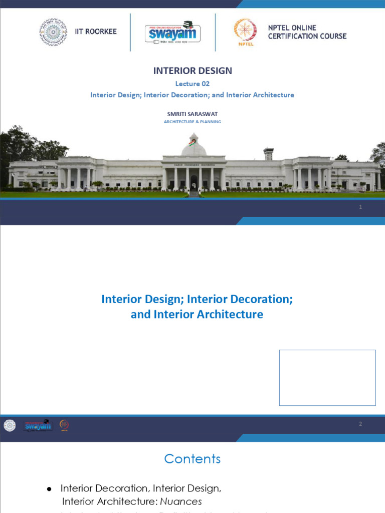 Interior LECTURE 2 | PDF | Interior Design | Architectural Design
