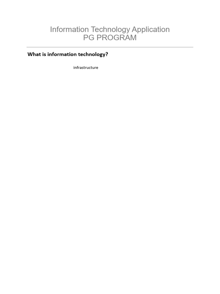 Information Technology Application PG Program | PDF | Modulation | Wireless