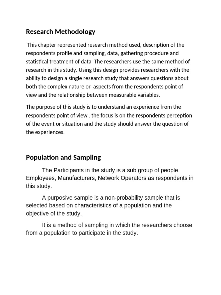 Research Methodology and Sampling Techniques | PDF